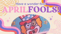 Groovy April Fools Greeting Facebook event cover Image Preview