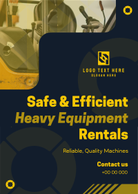 Corporate Heavy Equipment Rentals Poster Image Preview