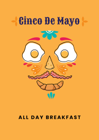 Cinco De Mayo Breakfast Poster Design