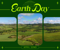 Earth Day Minimalist Facebook Post Design
