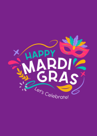 Mardi Gras Mask Poster Image Preview