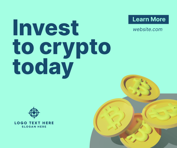 Invest to Crypto Facebook Post Design Image Preview
