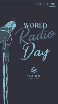 Radio Day Mic Facebook Story Design