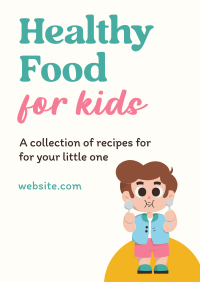 Healthy Recipes for Kids Poster Design