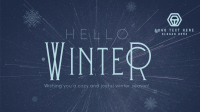Cozy Winter Greeting Facebook event cover Image Preview
