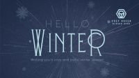 Cozy Winter Greeting Facebook Event Cover Image Preview