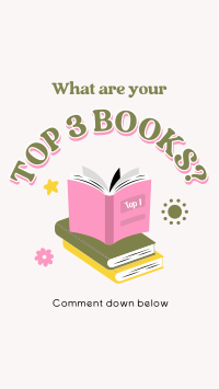 Cute Favorite Books Instagram reel Image Preview