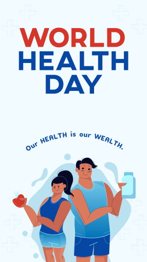 Healthy People Celebrates World Health Day Instagram story Image Preview