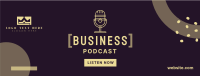 Business Podcast Facebook cover Image Preview