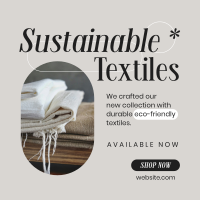 Sustainable Textiles Collection Instagram Post Design