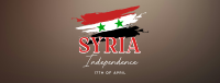 Syria Independence Flag Facebook cover Image Preview