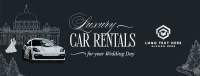 Luxury Wedding Car Rental Facebook Cover Design