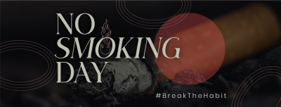 Modern No Smoking Day Facebook cover Image Preview