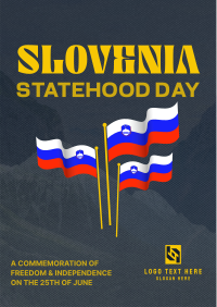 Slovenia Statehood Mountains Flyer Image Preview