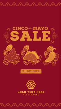 Cinco De Mayo Mascot Sale Instagram Story Design