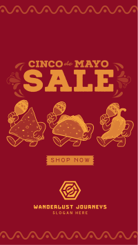 Cinco De Mayo Mascot Sale Instagram story Image Preview