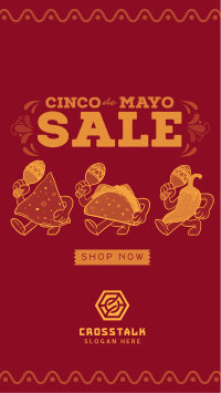 Cinco De Mayo Mascot Sale Instagram story Image Preview