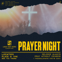 Modern Prayer Night Instagram Post Design
