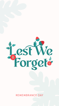 Remembrance Poppy Flower  Facebook story Image Preview