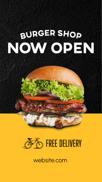 Burger Shop Opening Instagram story Image Preview