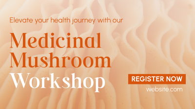 Minimal Medicinal Mushroom Workshop Facebook event cover Image Preview