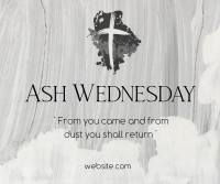 Ash Wednesday Celebration Facebook Post Design