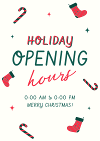Quirky Holiday Opening Flyer Design