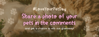 Love Your Pet Day Giveaway Facebook Cover Design
