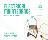Electrical Maintenance Service Facebook Post Design