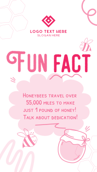 Honey Bees Fact TikTok video Image Preview