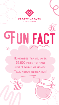 Honey Bees Fact TikTok Video Image Preview