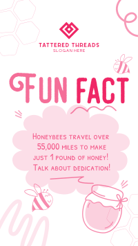 Honey Bees Fact TikTok Video Image Preview