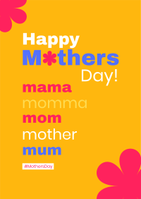 To All Mother's Poster Design