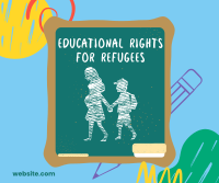 Refugees Education Rights Facebook post Image Preview
