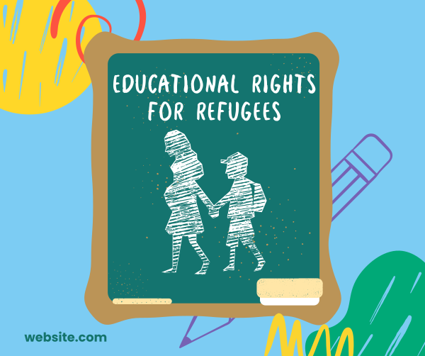 Refugees Education Rights Facebook Post Design Image Preview