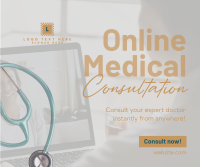 Expert Online Doctor Facebook Post Design