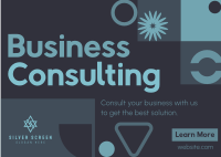 Business Consult for You Postcard Design