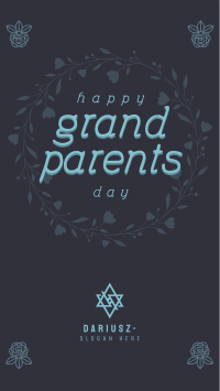 Grandparents Day Greetings Facebook Story Design