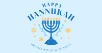 Hanukkah Menorah Greeting Facebook ad Image Preview