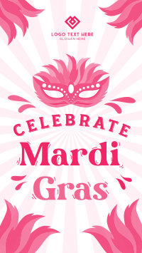 Celebrate Mardi Gras Instagram story Image Preview