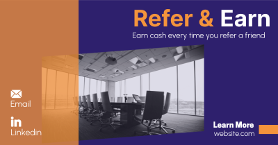 Minimalist Refer and Earn Facebook ad Image Preview