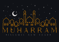 Starry Muharram Postcard Image Preview