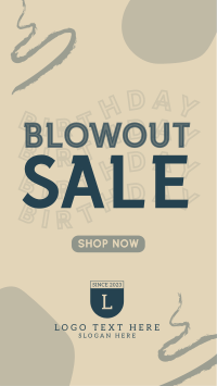 Hey hey Happy Birthday Sale Facebook Story Design