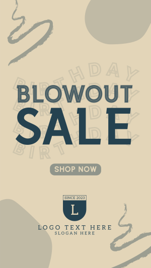 Hey hey Happy Birthday Sale Facebook story Image Preview