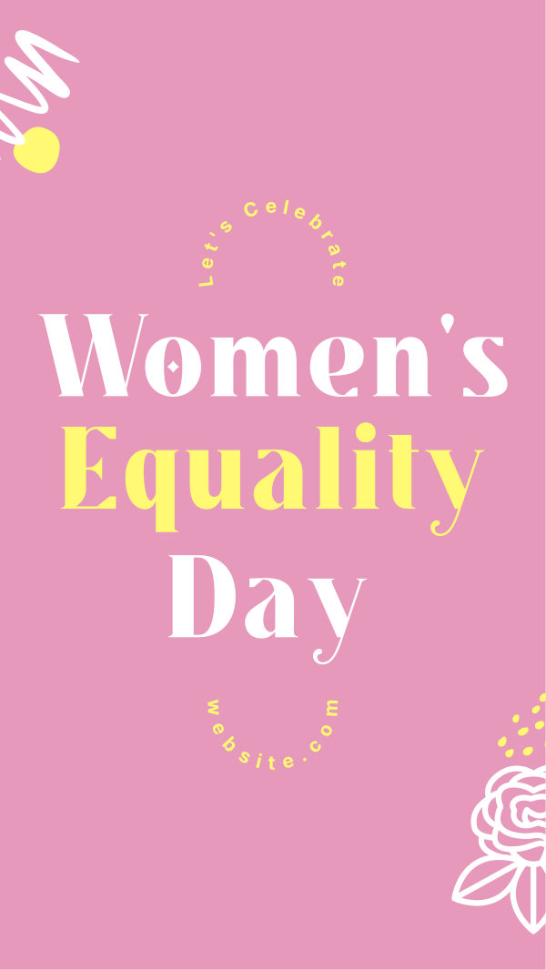 Equality For Women Instagram Story Design Image Preview