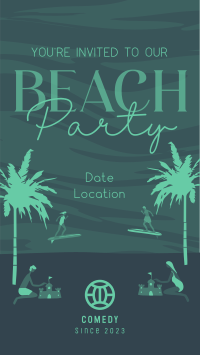 It's a Beachy Party Facebook Story Design