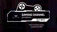 Console Games Streamer YouTube Banner Image Preview