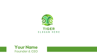 Green Natural Letter Y Business Card Image Preview