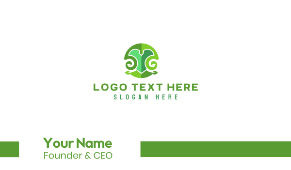 Green Natural Letter Y Business Card Design Image Preview