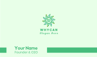 Natural Wreath Lettermark Business Card Image Preview